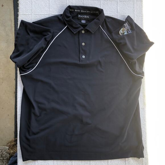 FootJoy Collared Button Up Golf Shirt Mens Sz Large Goose Pond Colony Plantation - Picture 1 of 10